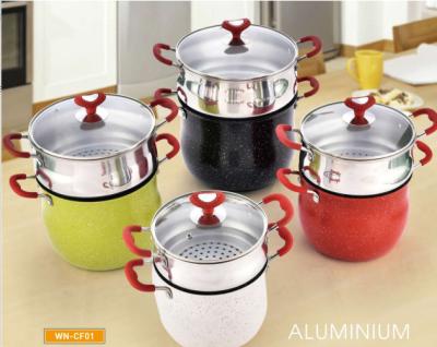 China Viable Price Cheap Factory Aluminum Couscous Pot Set for sale