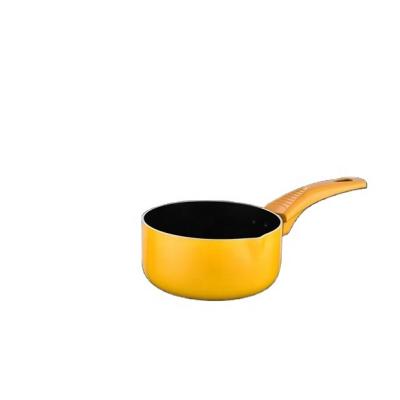 China Sustainable Kitchen Cookware Pot Pressed Sauce Pan Aluminum Nonstick Cookware for sale