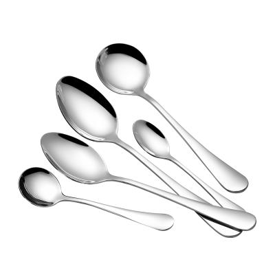 China Sustainable Wholesale Silver Stainless Steel Spoon, Table Spoon Set, Cutlery Spoon For Tea/Coffee for sale