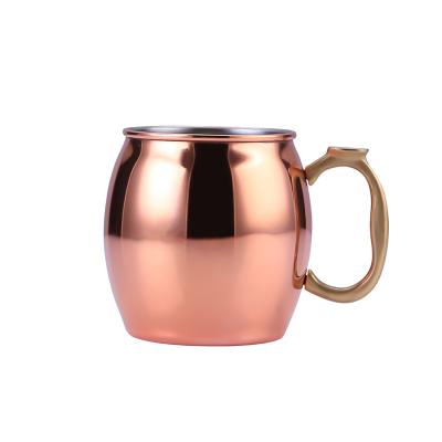 China Sustainable Classic Modern Round Mugs Stainless Steel Metal Water Cups For Gift for sale