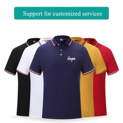 China 100% cotton T-shirt custom wording short sleeve polo shirt advertising crop shirt workwear printing word logo for sale