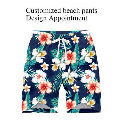 China Colorful 100% Polyester Waist Quality Beach Shorts 4 Way Men's Stretch Swim Shorts for sale