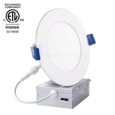 China Zhongshan Faner modern factory price 6 inch round white led panel light with junction box for sale