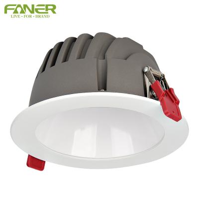 China FANER 90 80 Modern Indoor Trimless Downlight Frame CP 95 IP65 Waterproof Driver 7w 10w 20w 30w for sale