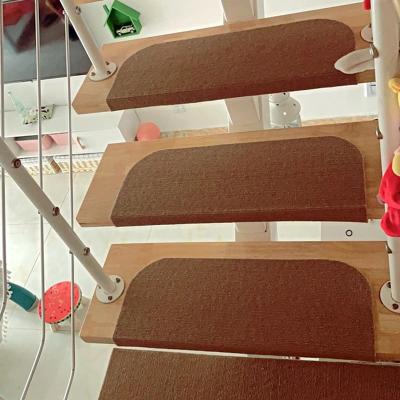 China Washable Carpet Staircase Protector Suitable for Solid Wood Floors Staircase Soft Treads for sale