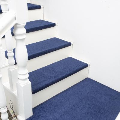 China Washable Rectangular Adhesive Free Self Priming Stair Mats Soft Stair Treads Carpets for Stair for sale