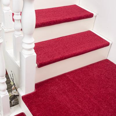 China Washable Pet & Child Friendly Adhesive Free Stair Carpet and Soft Carpet Stair Treads for sale