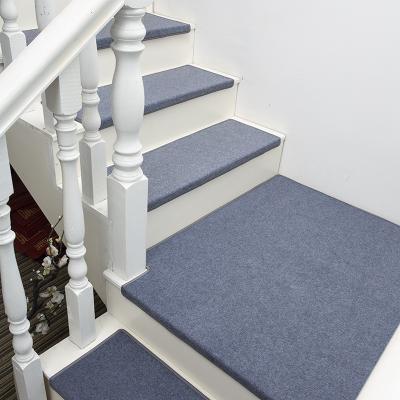 China Washable High Quality Striped Stair Pad Anti Slip and Environmentally Friendly Stair Treads for sale