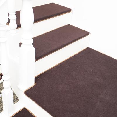 China Washable Modern Adhesive Free Self-Adhesive Stair Mats Non Slip Stair Treads Indoor Stair Carpets for sale