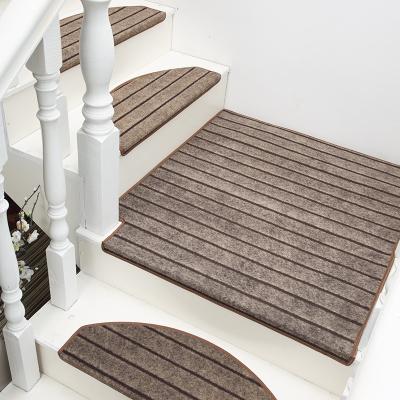 China Washable Magic Buckle Type Anti Slip Stair Step Pad Stair Treads Stair Carpet for sale