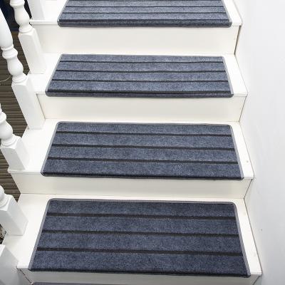 China Washable Arc Shaped Anti Slip Polyester Fiber Stair Carpet Anti Slip Carpet Stair Treads for sale