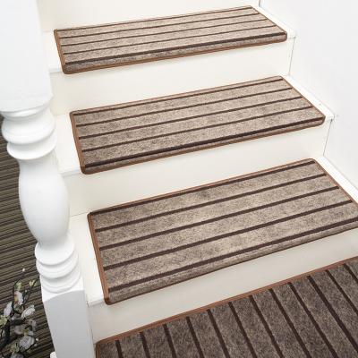 China Washable Anti Slip Silent Carpet Stair Treads Indoor Stair Treads Pad Stair Carpet for sale