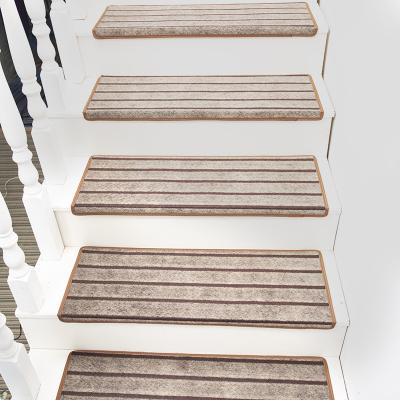 China Washable Durable Magic Buckle Carpet Stair Treads and Stair Runner Mats for Kids for sale