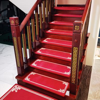 China Washable Non Adhesive Self-adhesive Stair Treads Carpet Soft Step Mats Staircase Carpet Tread for sale