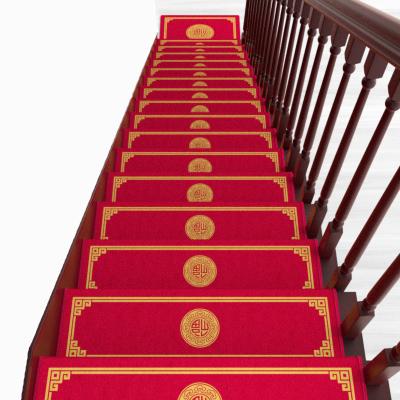 China Washable Wholesale Stair Mats Non-Slip Mats Customizable Stair Carpets Cheap Step Carpets for sale