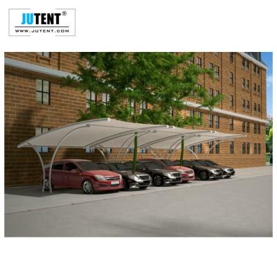 China 2019 New Waterproof UV-Resistance Design Fireproof Car Parking Sheds / Outdoor Sun Shade Parking Lot for sale