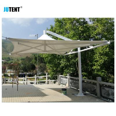 China Front Sunshade Tensile Membrane Fireproof Stadium Terrace Shade Waterproof UV-Resistance Building Structure for sale