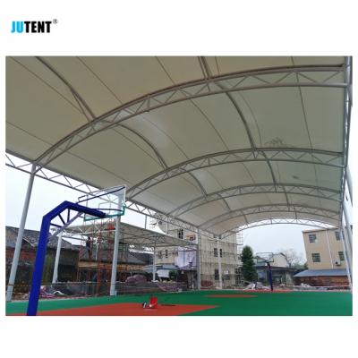 China 2020 Outdoor Best Selling Basketball Court Shade Canopy Tennis Court Cover Tent Fabric Tensile Structure for sale