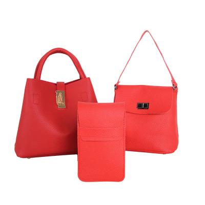 China Fashion new products 3pcs in 1 set christmas decoration pu leather handbag bag for women cross - china wholesale body bags online shopping for sale