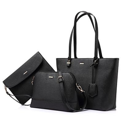 China Wholesale 3/Pcs Fashion OEM Vegan Women Handbag Purse Handbag For Women Ladies Bag Bolsas Femininas Carteras y Bolsos a Main Woman Bag for sale