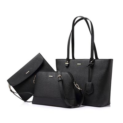 China New Fashion Design Women's Tote Handbag 3pcs Purse Set Elegant Ladies Shoulder Bag Designer ODM OEM Custom Logo for sale