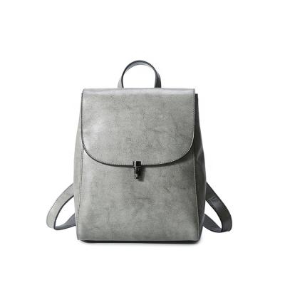 China Lady Vintage Leather Backpack Bags School Women Backpacks 2021 China Wholesale for sale