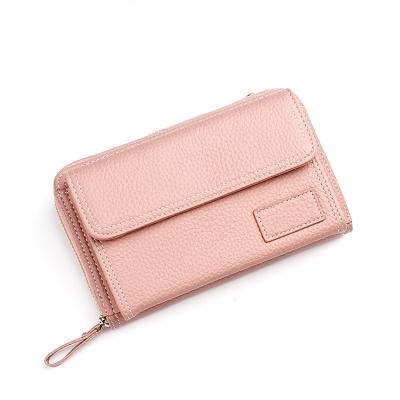 China Korean Lady New PU One-Shoulder Hand Wallet Creative Large Capacity Mobile Phone Bag Korean Ladies Messenger Bag for sale