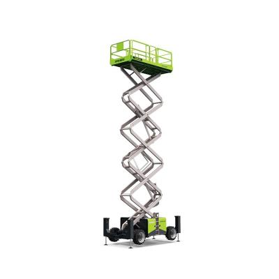 China Famous brand 18m ZOOMLION ZS1623RT aerial work platform scissor lift platform for hotels to low price scissor lift truck scissor lift table for sale