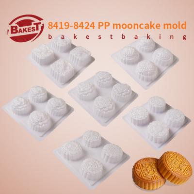 China Bakest Food Grade Viable Hot Selling Lightweight Plastic Material Jelly Mold For Moon Cake Making for sale