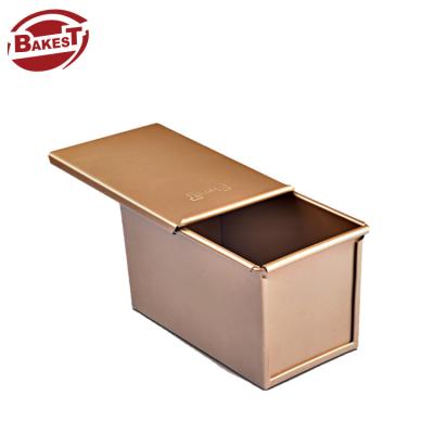 China BAKEST Production Liners 450g Sustainable Golden Toast Bread Box Without Pattern for sale