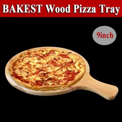 China Bakest Log Occasional Pizza Pie Serving Tray Pan Plate Peeler Board with Handle for sale