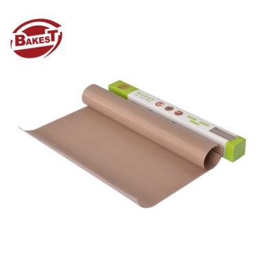 China Sustainable Food Baking Mat Fiberglass Washable Smooth Silicone Bakest 40*60cm Baking and Eco-Friendly Pastry Tools Stocked for sale