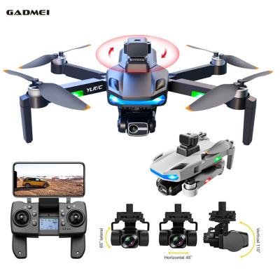 China Mode 3 axis gimbal drones 5g wifi FPV headless professional drone gps large long range dual 4k camera gps drone with obstacle avoidance for sale