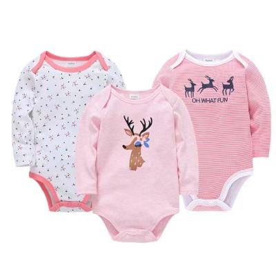 China 2022 Winter organic velor 0-24M cotton baby pajamas 100% newborn baby boyoverrun baby romper baby romper for sale