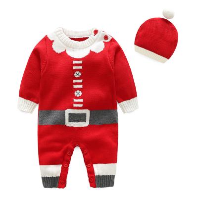 China Christmas Baby Sweater Christmas Series Bubble Long Sleeve Baby Bubble Jumpsuit High Quality Casual Baby Jumpsuit for sale