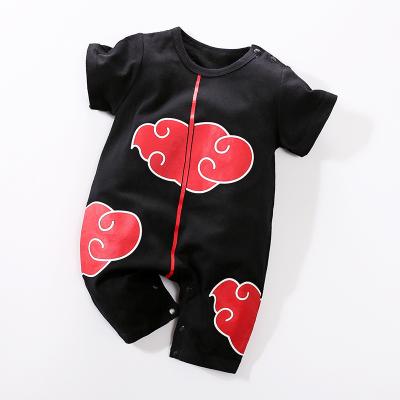 China New Anime Clothes Baby Cartoon Japanese Casual Romper Pants Short Sleeve Baby Romper for sale