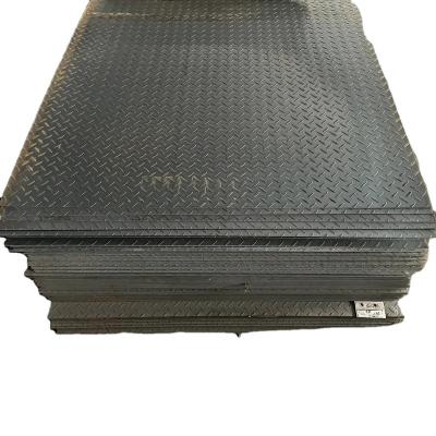 China Industrial Hot Rolled Checkered Sheet Anti Slip Embossed Diamond Checkered Steel Plate for sale