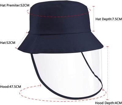 China Fashion Baby Kids Outdoor Full Face Folding Protective Sun Bucket Hat Fishing Visor Sun Hat for sale