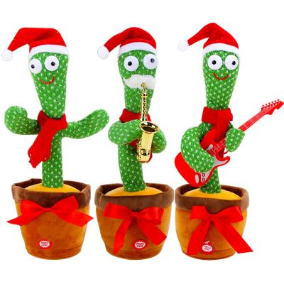 China More fun for kids factory toys music simulation plush doll dancing cactus talking plush toys for sale