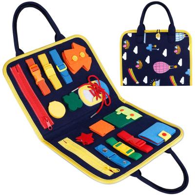 China Flexible Joints Wholesale Montessori Educational Toys Toddlers Babies Busy Learning Board for sale