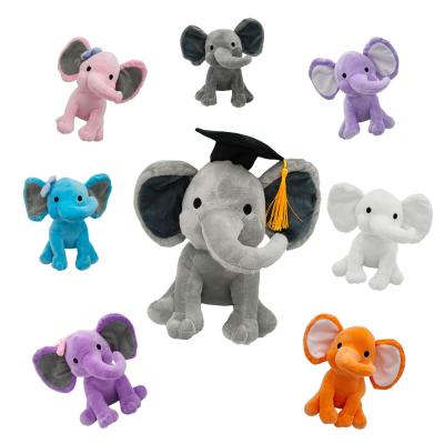 China More Fun For Kids Baby Elephant Plush Toy Wholesale Animal Doll Soft Stuffed Pillow for sale