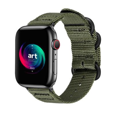 China Unique Apple Watch Strap 38MM 40MM 42MM Nylon Cuff Nylon 44MM Sports Watch Band For Apple Series SE 7 6 5 4 3 2 1 for sale