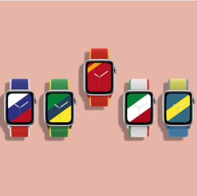 China Flexible High Quality Nylon Sport Smart Cuff Strap 38mm 40mm 42mm 44mm Watch Buckle Nylon Watch Band For Apple Watch SE/7/6/5/4/3/2 Series for sale