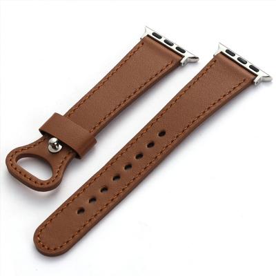 China Fashion Popular Luxury Apple Watch Band Leather Strap Sports\Dress 38MM 40MM 42MM 44MM Band For Apple Series Se 6 5 4 3 2 1 for sale