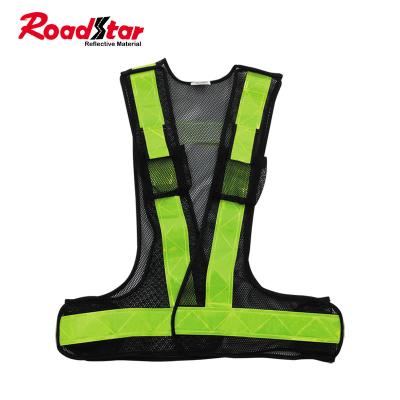 China High Visibility Road Safety Night Work Safety Traffic Or Safety Recycling Reflective Vest for sale