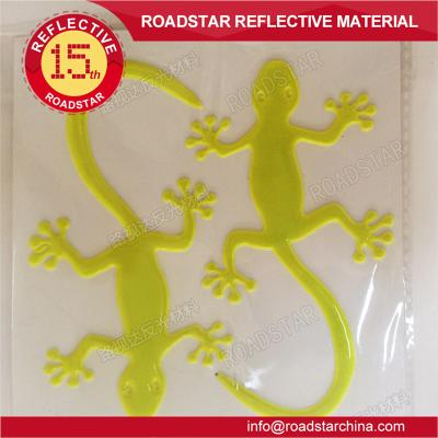 China High Visibility Gecko Safety Animal Reflective Stickers On The Wall for sale