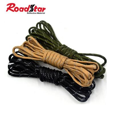 China high visibility woven reflective twine 3mm-10mm for sale