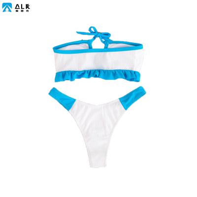 China Ailangke Breathable Floral Print Swimwear Bikinis Woman Wholesale Custom Swimwear 2021 Brazilian Bikinis for sale