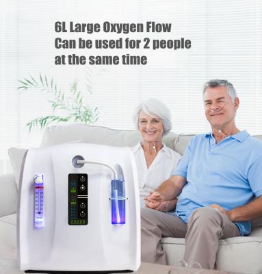 China Portable Adjustable Oxygen Concentrator Oxygen Machine Medical Use 1-6L/min 110V 220V English Version 302*168*325mm for sale