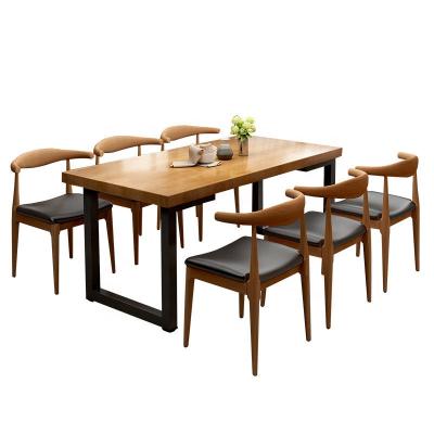 China OEM Foldable Wholesale Designer Dark Wood Rustic Outdoor Square Dining Table Kitchen Restaurant for sale